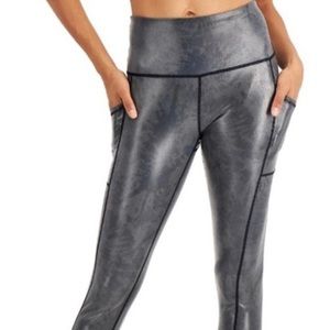 NWT Ideology graphite steel 7/8 leggings ~ XL